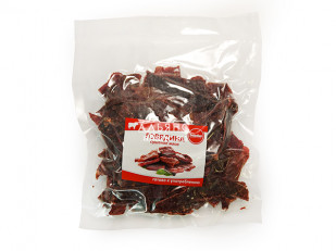 Тунец паутинка: Говядина вяленая (строганина)