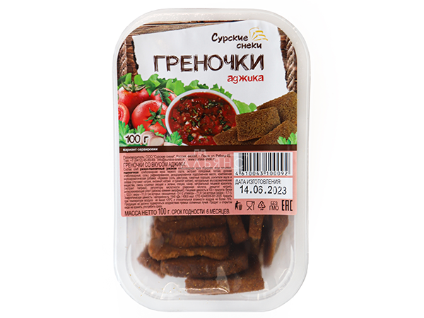 Сурские гренки с Аджикой (100 гр) в Чебоксарах