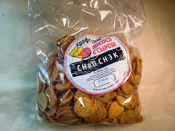 Снапсы ПШЕНИЧНЫЕ "Лосось с сыром" в Чебоксарах