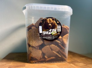 Ведро Ржаные гренки со вкусом Тайский перец (1 кг): Ведро Ржаные гренки со вкусом Сметана зелень (1 кг)