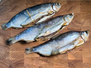 Тунец паутинка: Пелядь вяленая крупная потрошеная