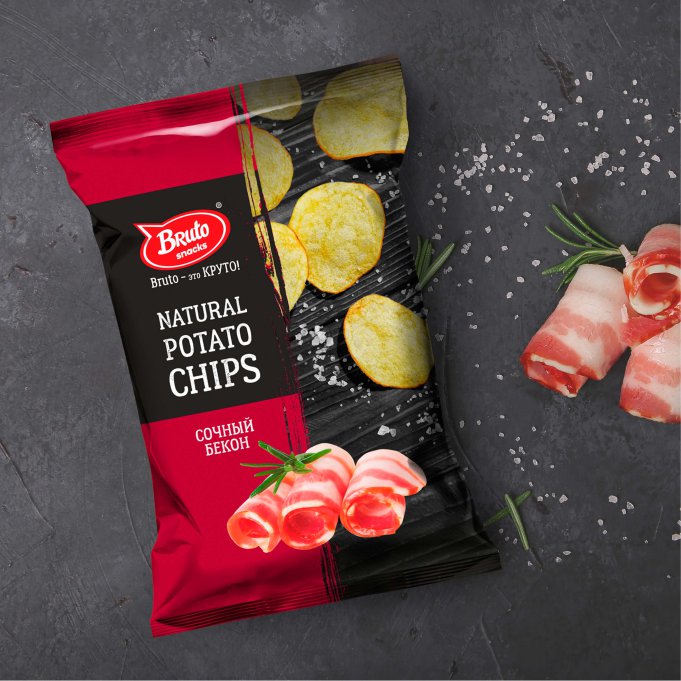 Картофель «Бруто» со вкусом бекона 130 гр. в Чебоксарах