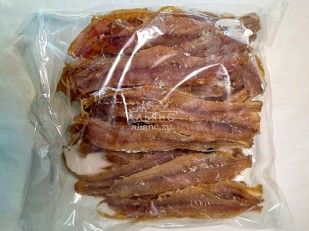 Каталог продукции: Минтай солёно-сушёный (рваный)